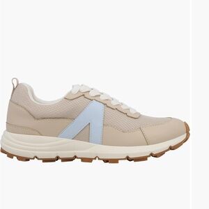 MIA Beige and Light Blue Women's Sneakers